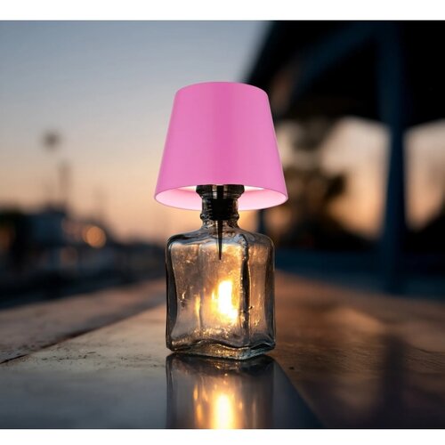 Globo 58488P-LED Stona lampa VANNIE 3W/5V IP54 1800mAh, ružičasta &amp;mdash; dodirna, punjiva, sa prigu&amp;scaron;iva, pogodna za spolja&amp;scaron;nju upotrebu Slike