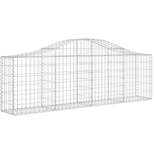  Lučne gabionske ko&amp;scaron;are 3 kom 200x30x60/80 cm pocinčano željezo Slike