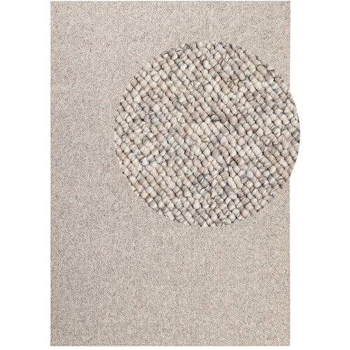Elle Decoration Sivi/krem periv tepih 80x150 cm Rocco Dark Cream &amp;ndash; Slike