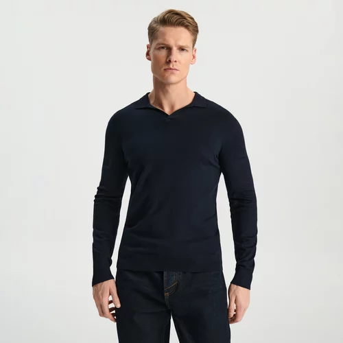 Sinsay pulover z v-izrezom - mornarsko modra