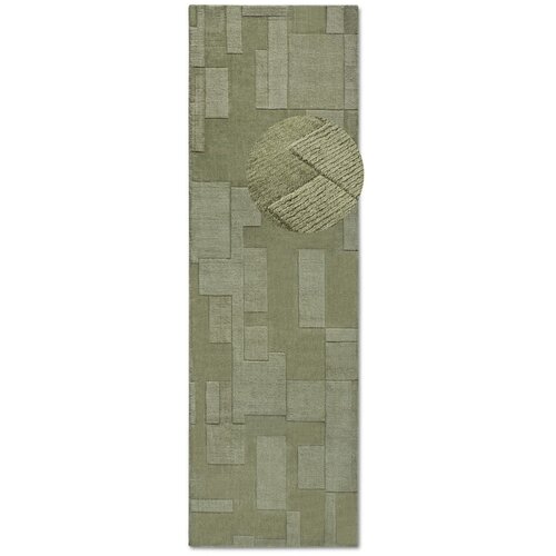 Villeroy & Boch Zelena ručno rađena vunenia staza 80x250 cm Wilhelmine – Cijene
