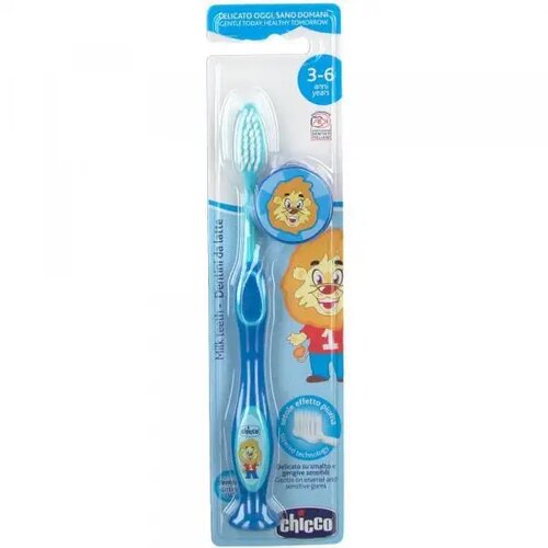 Chicco CFL Četkica za zube Tiger, 3-6 godina, Plava Cene