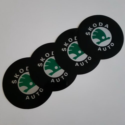  STIKERI ZA RATKAPE &amp;Scaron;KODA FI76mm SET 4 KOMADA Slike