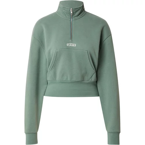 Levi's Sweater majica 'SARA' siva / zelena
