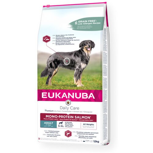 Eukanuba Hrana za pse Mono Protein losos 12kg Adult Daily Care EUK4006004 Cene