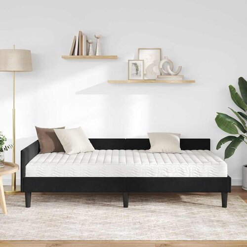  Kutni krevetni okvir s madracem 2 kom. Crna 80 x 200 cm Bar&amp;scaron;un Slike