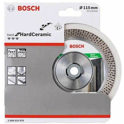 Bosch dijamantska rezna ploča best for hard ceramic 2608615076/ 115x22/23x1.4x10 Slike