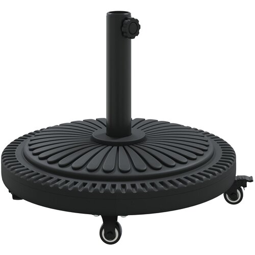 vidaXL Podstavek za senčnike s kolesi za palice Ø38-48 mm 13 kg Okrogel, (22054820) Cene