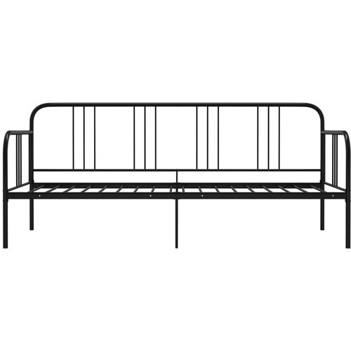  Okvir za krevet na razvlačenje crni metalni 90 x 200 cm Slike