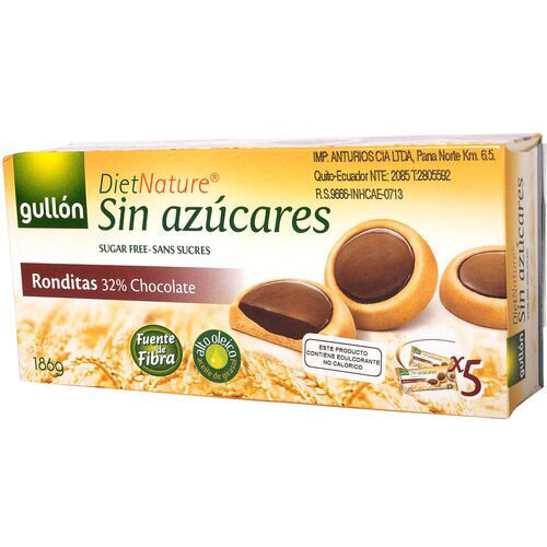 Galletas Gullon Keks Ronditas bez šećera 186g Cene