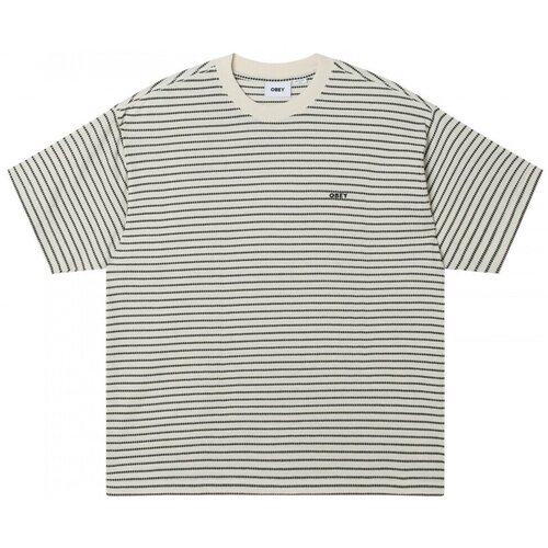 Obey Majice s kratkimi rokavi edwin tee ss Bež Cene