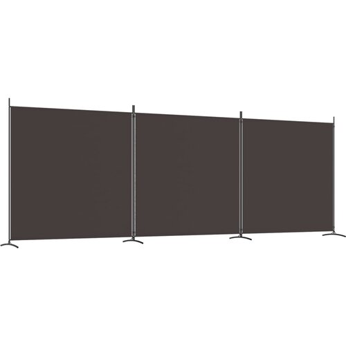 Maison Chic Paravan - Sobne pregrade 3-delni 525x180 cm rjavo blago, (22111543) Cene