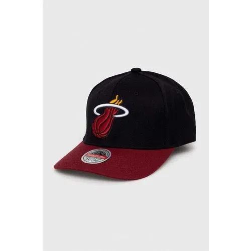 Mitchell & Ness Kapa sa šiltom s dodatkom vune Miami Heat boja: crna, s aplikacijom