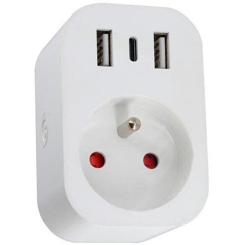  Immax NEO 07799L - Pametni razvodnik 16A/230V + 2x USB + 1x USB-C Tuya Cene