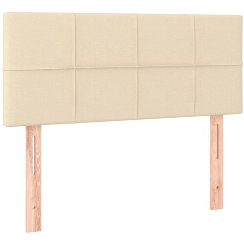 Maison Chic posteljno vzglavje - vzglavna omarica - nočna omarica krem 90x5x78/88 cm blago, (21705331) Slike