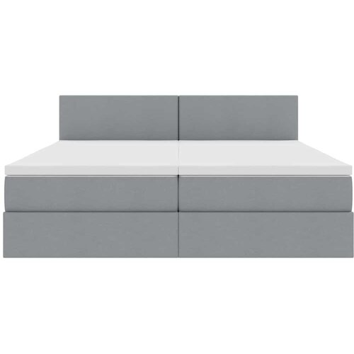  Krevet s od storage Svijetlo siva 180 x 200 cm Lažna koža Slike