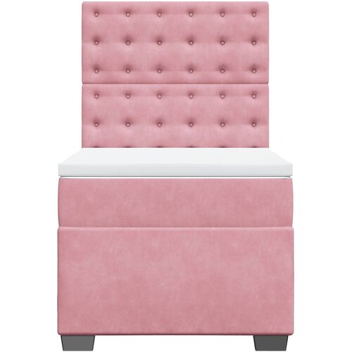 Box spring krevet s madracem ružičasti 90x190 cm bar&amp;scaron;unasti Slike