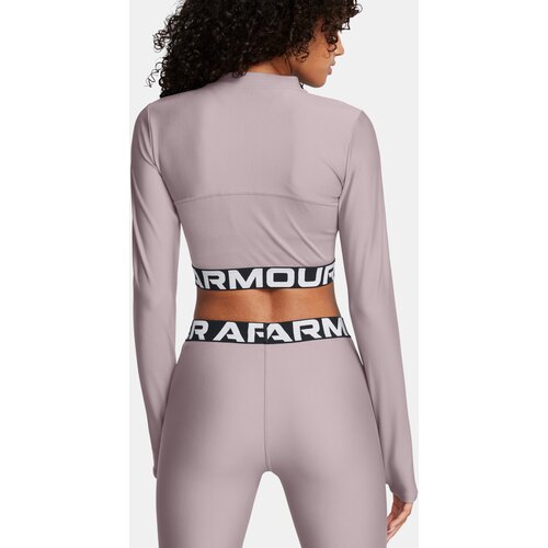 Under Armour Women's T-shirt HeatGear Rib 1/4 Zip LS - Women Cene