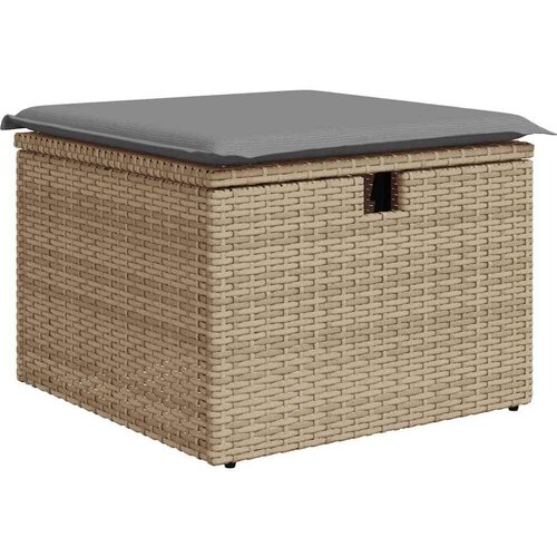 vidaXL 9-dijelni set vrtnih sofa s jastucima bež od poliratana bagrem Cene