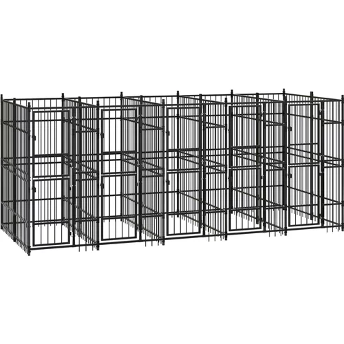 vidaXL Vanjski kavez za pse čelični 9,22 m²