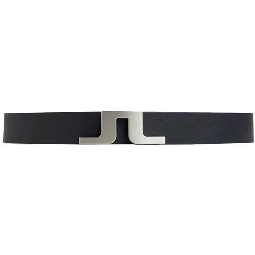 J.Lindeberg Bridger Leather Golf Belt JL Navy 110