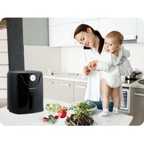 Berdsen BD-654 Air fryer 2,5 L črn &amp;ndash; brezma&amp;scaron;čobna friteza za hrustljave in okusne obroke Slike