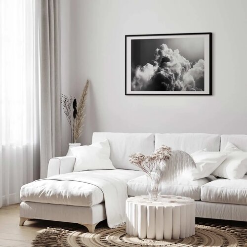  Plakat Clouds Like Dreams: Let the Sun Brighten Your Day &amp;ndash; A Visual Feast 90x60 Crni okvir s margom Slike
