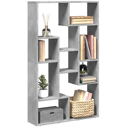  Regal za knjige boja betona 72 x 20 x 120,5 cm konstruirano drvo Cijene