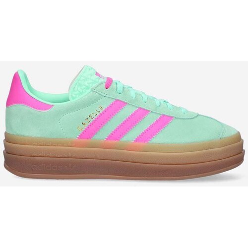 Adidas Nizke superge 'Gazelle Bold' zlata / travnato zelena / roza Cene
