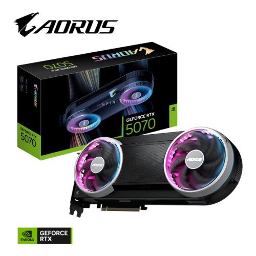 Gigabyte Grafična kartica AORUS GeForce RTX 5070 INFINITY 12G, 12GB GDDR7, PCI-E 5.0 Cene