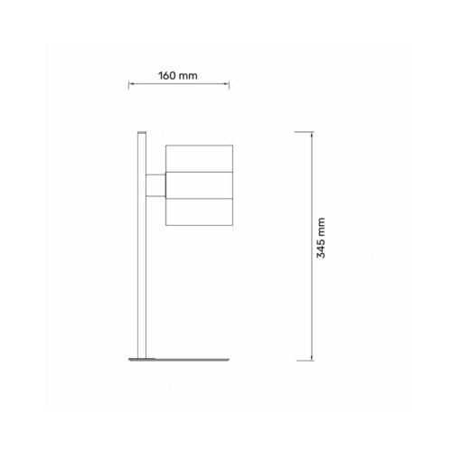  talia 56 stona lampa 1*E14 crna/hrom Cene