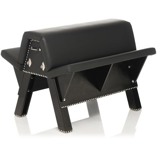 Master Series Bareback Submission Horse Bondage Bench - Black Slike