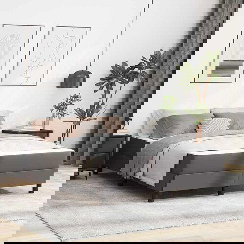 vidaXL Krevet Ostalo Siva 140 x 200 cm Cene