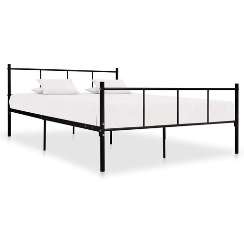  Za krevet crni metalni 160 x 200 cm Slike