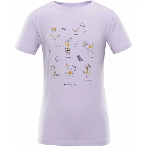 NAX Children's T-shirt POLEFO pastel lilac