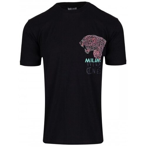 Roberto Cavalli Majice s kratkimi rokavi 78OAHC04CJ600899 Črna Slike