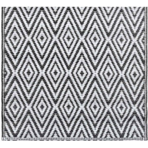  Vanjski tepih ARAKIL bijelo-crni 120 x 180 cm PP Bijela Slike