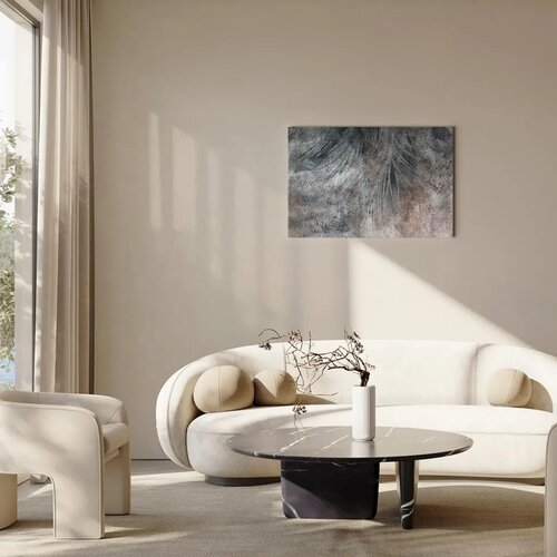  Slika - Grey Feather (1 Part) Wide 60x40 Slike