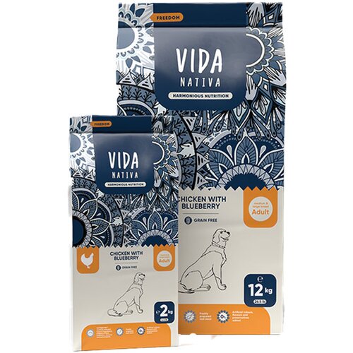 Vida Nativa Dog Medium&Large Adult - Piletina sa borovnicom 2kg Slike