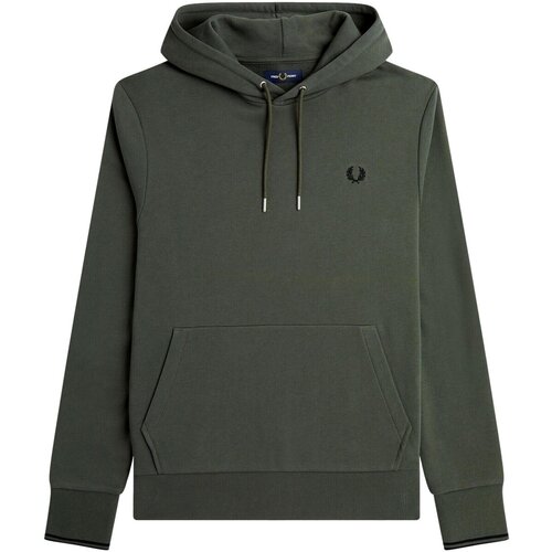 Fred Perry Puloverji SUDADERA CAPUCHA HOMBRE M2643 Zelena Slike