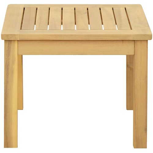 Kava Stol Svijetla akacija 45 x 45 x 36 cm Čvrsto drvo akacije Slike