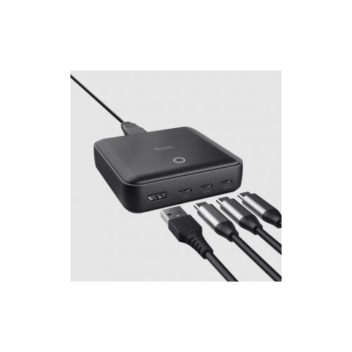 Trust Maxo 100W 4-port USBdesktop punjač, 3 USB-C porta,1 USB-A port Cijene