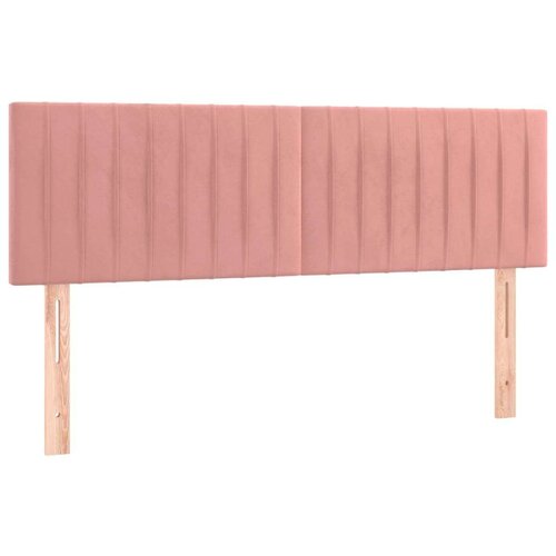 VidaXL Krevet s oprugama i madracem ružičasti 140x200 cm bar&amp;scaron;unasti Slike