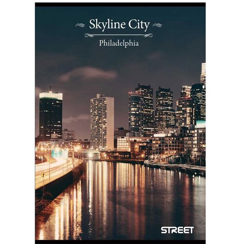 STREET Zvezek A4 Skyline, črte, 54 listov, sortirano, 1 kos Slike
