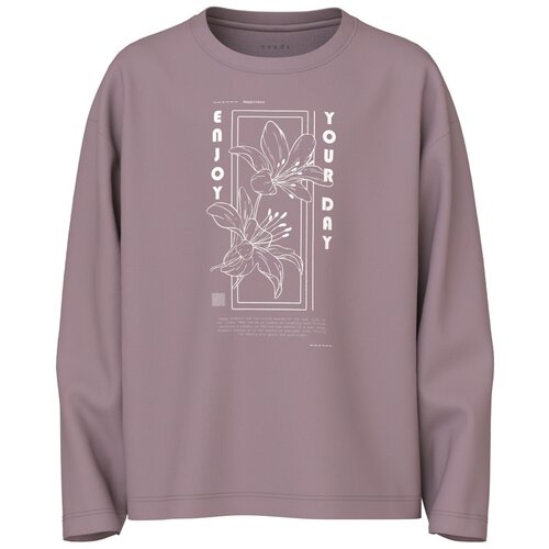 name it majica DR 13234709 NKFVEEN LS RLX TOP D vijolična 134/140 Cene