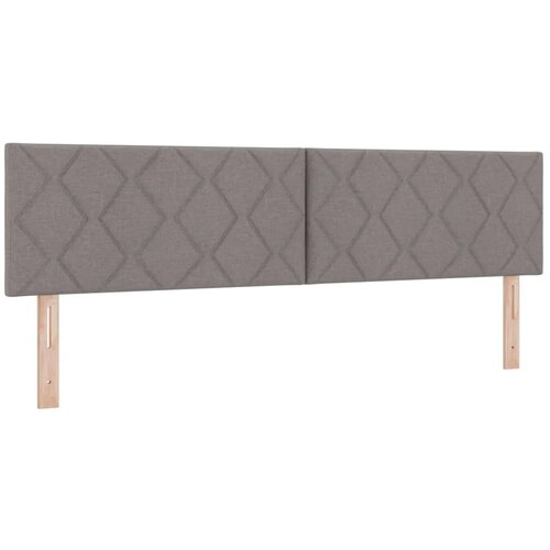  Krevet od pjene s madracem i LED-om Sivosmeđa 180 x 200 cm - Sivosmeđa 180 x 200 cm Dizajn s rombovima Slike