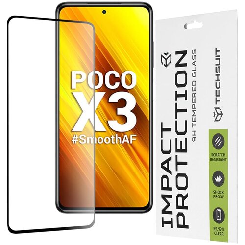 Techsuit 111D Full Cover / Full Glue kaljeno staklo za Xiaomi Poco X3 / Poco X3 NFC / Poco X3 Pro Cene