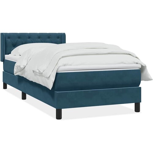  Box spring krevet s madracem tamnoplavi 80x220 cm bar&scaron;unasti Cijene