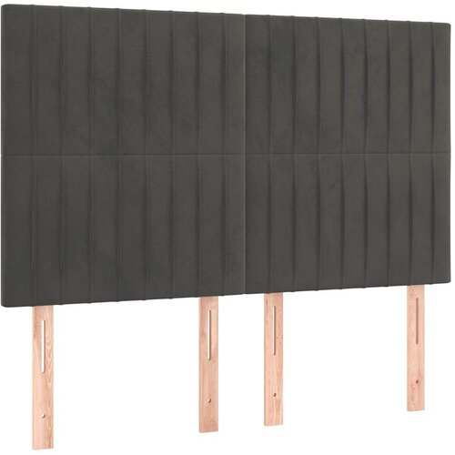  Krevet s oprugama i madracem tamnosivi 140x200 cm bar&amp;scaron;unasti Slike
