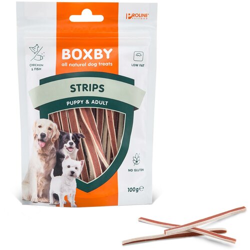 ProLine Pet Foods boxby strips poslastica za pse puppy&adult 100g Cene